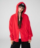 【ウィゴー/WEGO】の【ユニセックス着用ITEM/MLサイズ展開】コンパクトフィットダブルZIPパーカー レッド|ID: prp329100004611247 ipo3291000000033909867
