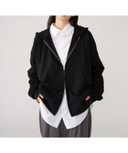 【ウィゴー/WEGO】の【ユニセックス着用ITEM/MLサイズ展開】コンパクトフィットダブルZIPパーカー ブラック|ID: prp329100004611247 ipo3291000000033909869