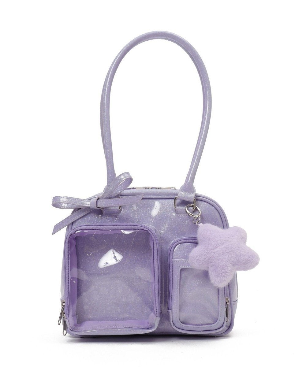 【ウィゴー/WEGO】の【痛バ&推し活グッズ】きらふわティンクルぬい痛ボストンバッグ インテリア・キッズ・メンズ・レディースファッション・服の通販 founy(ファニー) 　ファッション　Fashion　レディースファッション　Fashion for Women　バッグ　Bags　スタイリッシュ　Stylish, Fashionable　スマホ　Smartphone, Mobile Device　チャーム　Charm, Pendant　人気　Popular, Best Seller　ボストン　Boston　ボストンバッグ　Boston Bag, Retro Bag　ポケット　Pocket, Pocket Detail　ライトパープル|ID: prp329100004611282 ipo3291000000033066236