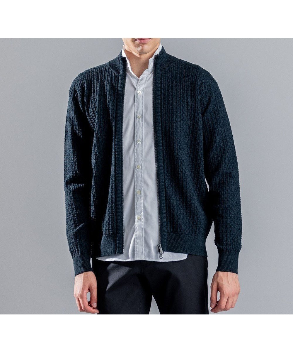 【ジョゼフ オム/JOSEPH HOMME / MEN】の【イージーケア】 ヴィスコースリンクス ジップアップカーディガン インテリア・キッズ・メンズ・レディースファッション・服の通販 founy(ファニー) ファッション Fashion メンズファッション Fashion for Men トップス・カットソー Cut & Sew Tops ニット・セーター / 定番トップス Knit Tops & Sweaters カーディガン / 羽織り Cardigans インナー Innerwear シンプル Simple, Minimal ジャケット Jacket, Outerwear スタンド Stand Collar, Upright Stand セーター Sweater, Knitwear フィット Fit, Slim Fit 羽織 Haori, Light Jacket メランジ Melange, Mixed Yarn レギュラー Regular, Standard Fit ロング Long, Long-Length A/W・秋冬 Autumn/Winter ピーコックグリーン系|ID: prp329100004611600 ipo3291000000034295023
