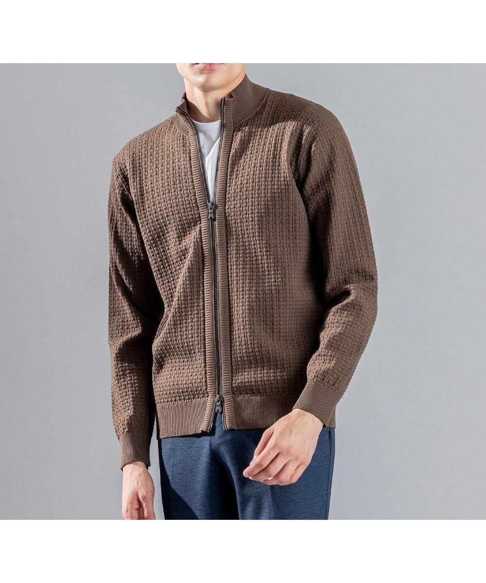 【ジョゼフ オム/JOSEPH HOMME / MEN】の【イージーケア】 ヴィスコースリンクス ジップアップカーディガン インテリア・キッズ・メンズ・レディースファッション・服の通販 founy(ファニー) ファッション Fashion メンズファッション Fashion for Men トップス・カットソー Cut & Sew Tops ニット・セーター / 定番トップス Knit Tops & Sweaters カーディガン / 羽織り Cardigans インナー Innerwear シンプル Simple, Minimal ジャケット Jacket, Outerwear スタンド Stand Collar, Upright Stand セーター Sweater, Knitwear フィット Fit, Slim Fit 羽織 Haori, Light Jacket メランジ Melange, Mixed Yarn レギュラー Regular, Standard Fit ロング Long, Long-Length A/W・秋冬 Autumn/Winter キャメル系|ID: prp329100004611600 ipo3291000000034295024