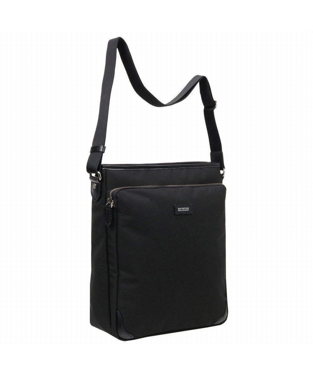 【エース バッグズ アンド ラゲッジ/ACE BAGS & LUGGAGE / MEN】のMACKINTOSH PHILOSOPHY バルヴェニー ショルダー タテ型 A4ジャスト 54283 マッキントッシュフィロソフィー インテリア・キッズ・メンズ・レディースファッション・服の通販 founy(ファニー) 　ファッション　Fashion　メンズファッション　Fashion for Men　バッグ　Bags　コンパクト　Compact, Small Size　ショルダー　Shoulder, Shoulder Strap　ジャケット　Jacket, Outerwear　スマホ　Smartphone, Mobile Device　雑誌　Magazine, Fashion Magazine　フロント　Front, Front Design　ポケット　Pocket, Pocket Detail　旅行　Travel　ブラック|ID: prp329100004611602 ipo3291000000033002404