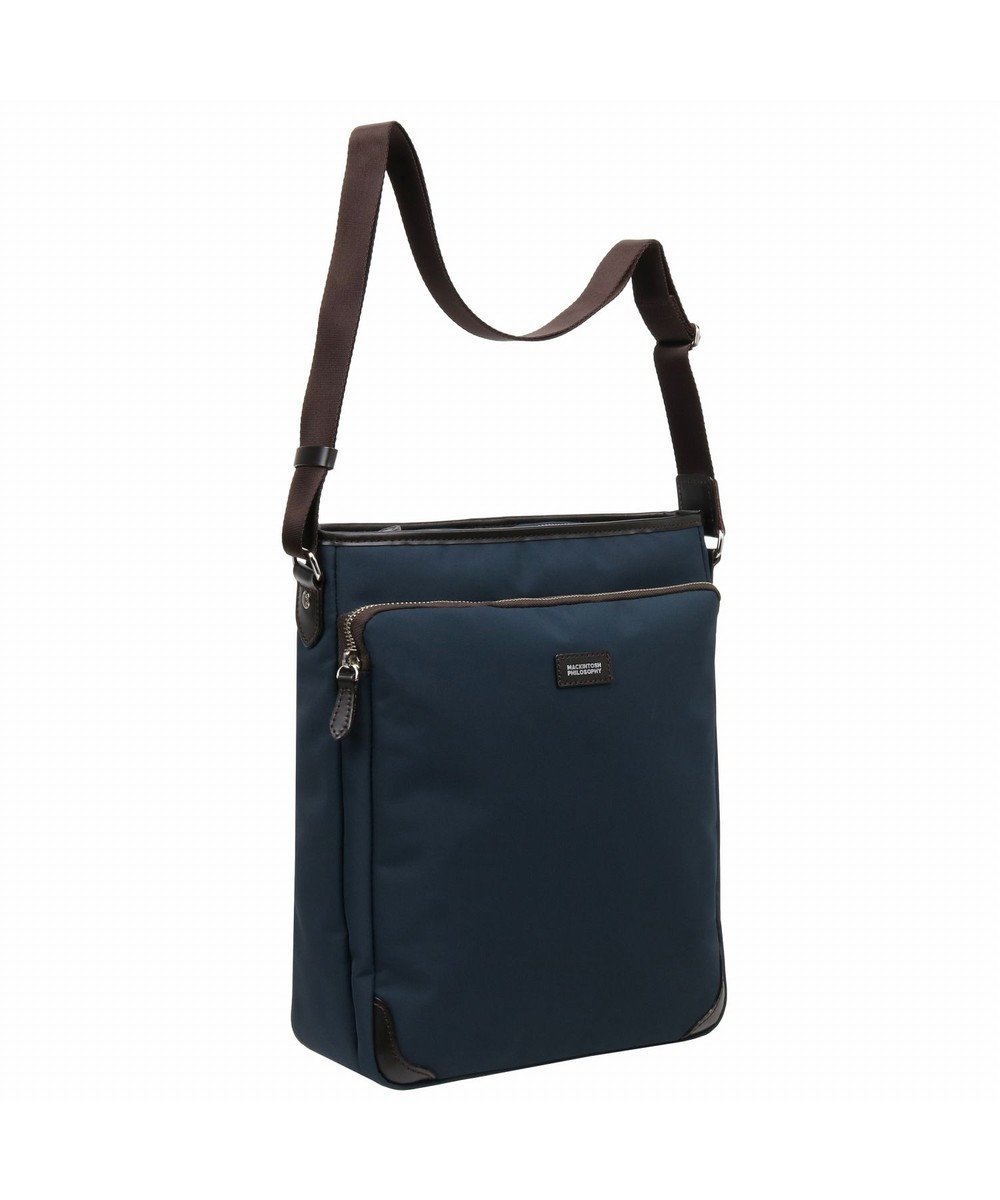 【エース バッグズ アンド ラゲッジ/ACE BAGS & LUGGAGE / MEN】のMACKINTOSH PHILOSOPHY バルヴェニー ショルダー タテ型 A4ジャスト 54283 マッキントッシュフィロソフィー インテリア・キッズ・メンズ・レディースファッション・服の通販 founy(ファニー) 　ファッション　Fashion　メンズファッション　Fashion for Men　バッグ　Bags　コンパクト　Compact, Small Size　ショルダー　Shoulder, Shoulder Strap　ジャケット　Jacket, Outerwear　スマホ　Smartphone, Mobile Device　雑誌　Magazine, Fashion Magazine　フロント　Front, Front Design　ポケット　Pocket, Pocket Detail　旅行　Travel　ネイビー|ID: prp329100004611602 ipo3291000000033002405
