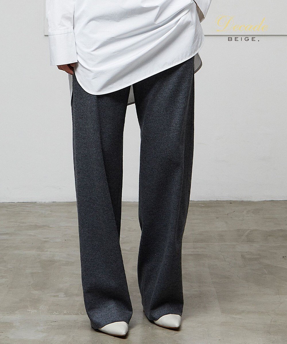 【ベイジ,/BEIGE,】のCORBY / ウエストゴムワイドパンツ インテリア・キッズ・メンズ・レディースファッション・服の通販 founy(ファニー) ファッション Fashion レディースファッション Fashion for Women パンツ Pants & Trousers ジャケット Jacket, Outerwear ストレッチ Stretch, Stretchy Fabric セットアップ Set-Up, Coordinated Outfit ボトム Bottoms, Lower Wear ワイド Wide, Wide Fit エレガント 上品 Elegant ビジネス 仕事 通勤 Business / Work / Commuting 定番 Standard, Basic Item A/W・秋冬 Autumn/Winter C.Gray|ID: prp329100004611611 ipo3291000000033683149