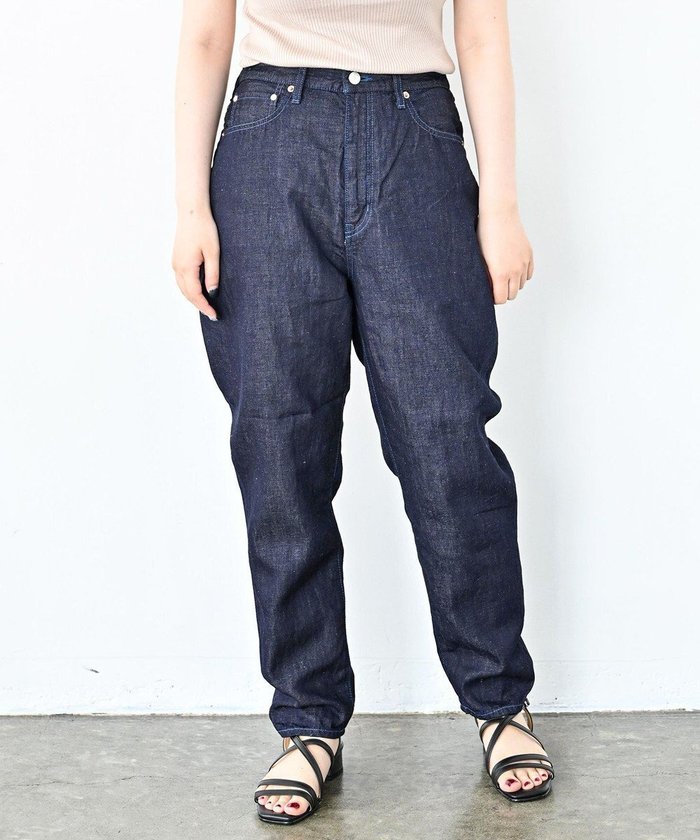 【サキュウ/caqu】の【洗える/リネン混/涼しい】FS linen ankle tapered アンクル丈 テーパードボーイフィットデニム インテリア・キッズ・メンズ・レディースファッション・服の通販 founy(ファニー) https://founy.com/ ファッション Fashion レディースファッション Fashion for Women パンツ Pants & Trousers デニムパンツ・ジーンズ・美脚デニム Denim Jeans & Pants アンクル Ankle-Length Design インディゴ Indigo Denim 春 Spring 洗える Machine Washable 軽量 Lightweight, Ultra Light ジーンズ Jeans, Denim Pants スマート Smart, Elegant センター Center, Center Line デニム Denim, Jeans Material 人気 Popular, Best Seller ハイライズ High Rise, High Waist ファブリック Fabric, Textile リネン Linen, Linen Fabric ワイド Wide, Wide Fit A/W・秋冬 Autumn/Winter S/S・春夏 SS, Spring/Summer, Warm Season 夏 Summer エレガント 上品 Elegant |ID: prp329100004611638 ipo3291000000034276995