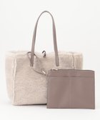 【自由区/JIYU-KU】のムートンリバーシブルトート バッグ 人気、トレンドファッション・服の通販 founy(ファニー) ファッション Fashion レディースファッション Fashion for Women バッグ Bags ポーチ Pouch, Small Case リバーシブル Reversible, Two-Sided thumbnail ベージュ|ID: prp329100004611689 ipo3291000000033577683