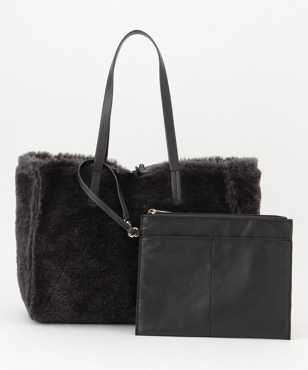 【自由区/JIYU-KU】のムートンリバーシブルトート バッグ インテリア・キッズ・メンズ・レディースファッション・服の通販 founy(ファニー) 　ファッション　Fashion　レディースファッション　Fashion for Women　バッグ　Bags　ポーチ　Pouch, Small Case　リバーシブル　Reversible, Two-Sided　アッシュ|ID: prp329100004611689 ipo3291000000033577684