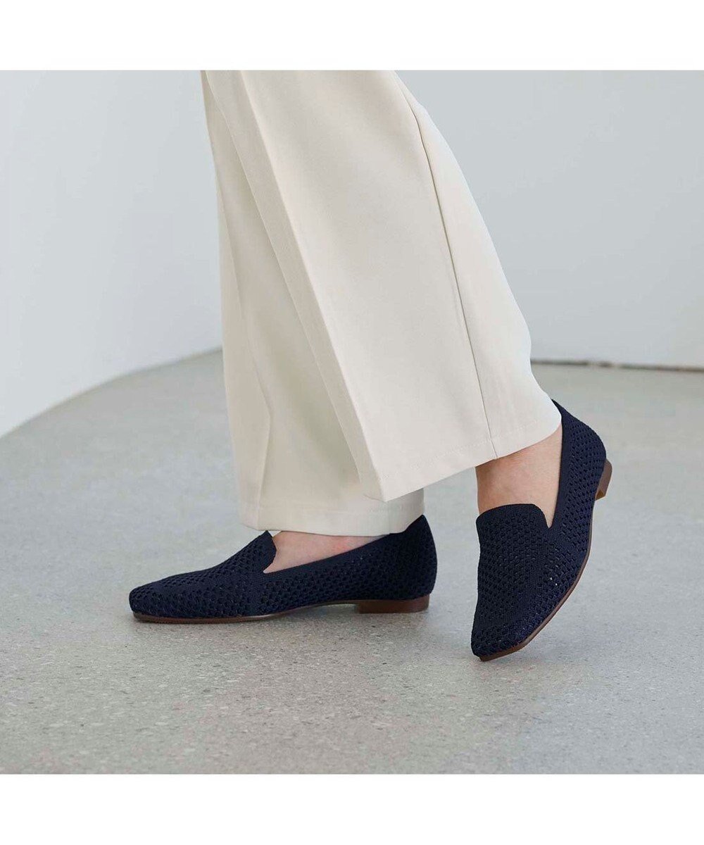【モード エ ジャコモ/MODE ET JACOMO】のMODE ET JACOMO ニットローファー インテリア・キッズ・メンズ・レディースファッション・服の通販 founy(ファニー) 　ファッション　Fashion　レディースファッション　Fashion for Women　クール　Cool, Chic　シューズ　Shoes, Footwear　スニーカー　Sneakers, Trainers　スポーティ　Sporty, Casual Athletic　ドレス　Dress, One-Piece　旅行　Travel　ビジネス 仕事 通勤　Business / Work / Commuting　ネイビー|ID: prp329100004611786 ipo3291000000033004716