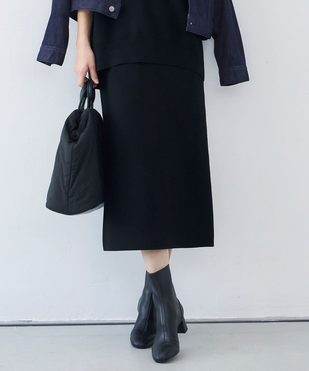 【自由区/JIYU-KU】の【カタログ掲載・セットアップ対応・洗える】スムージーニット スカート インテリア・キッズ・メンズ・レディースファッション・服の通販 founy(ファニー) ファッション Fashion レディースファッション Fashion for Women セットアップ Matching Sets スカート・ミニ/ミディ/マキシ Skirts / Mini, Midi & Maxi Skirts おすすめ Recommended / Our Picks シンプル Simple, Minimal スリット Slit, Slit Detail セットアップ Set-Up, Coordinated Outfit フィット Fit, Slim Fit 洗える Machine Washable A/W・秋冬 Autumn/Winter ブラック|ID: prp329100004611887 ipo3291000000033644169