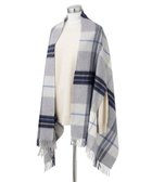 【ムーンバット/MOONBAT】のMACKINTOSH PHILOSOPHY ウール100%超大判チェックポンチョストール/幅70cm グレー|ID: prp329100004611890 ipo3291000000033671068