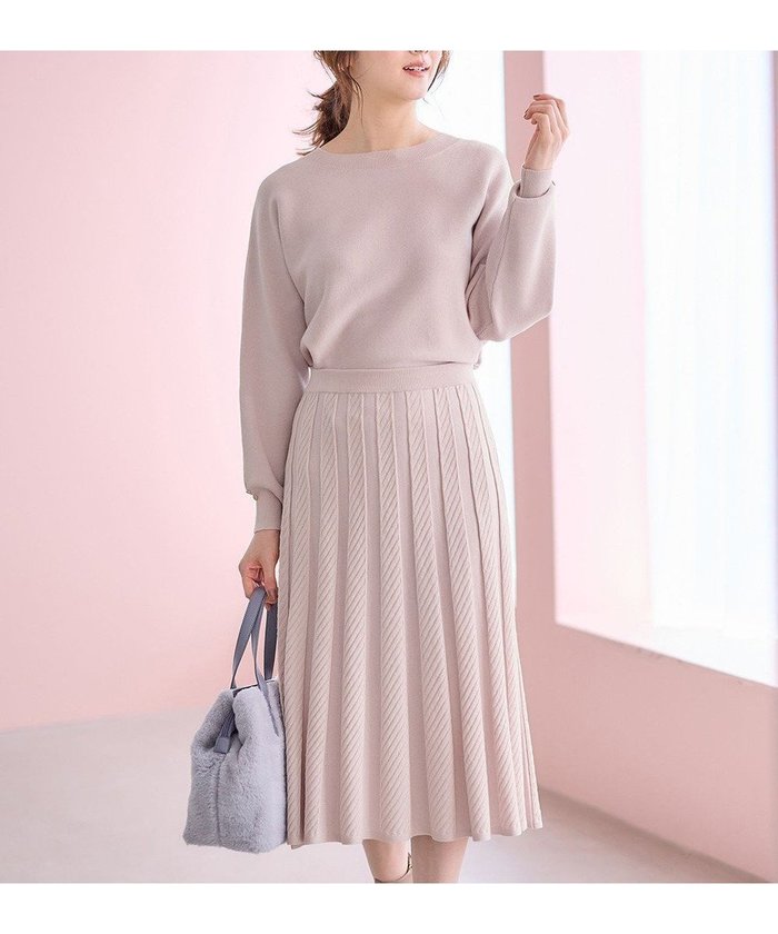 【エニィ スィス/any SiS】の【2SET】ニットスカート セットアップ インテリア・キッズ・メンズ・レディースファッション・服の通販 founy(ファニー) https://founy.com/ ファッション Fashion レディースファッション Fashion for Women セットアップ Matching Sets スカート・ミニ/ミディ/マキシ Skirts / Mini, Midi & Maxi Skirts クラシカル Classical, Vintage-Inspired シンプル Simple, Minimal セットアップ Set-Up, Coordinated Outfit チェック Check, Plaid, Tartan フェミニン Feminine, Girly エレガント 上品 Elegant 再入荷 Restock / Back in Stock 無地 Plain, Solid Color A/W・秋冬 Autumn/Winter |ID: prp329100004612039 ipo3291000000033007424