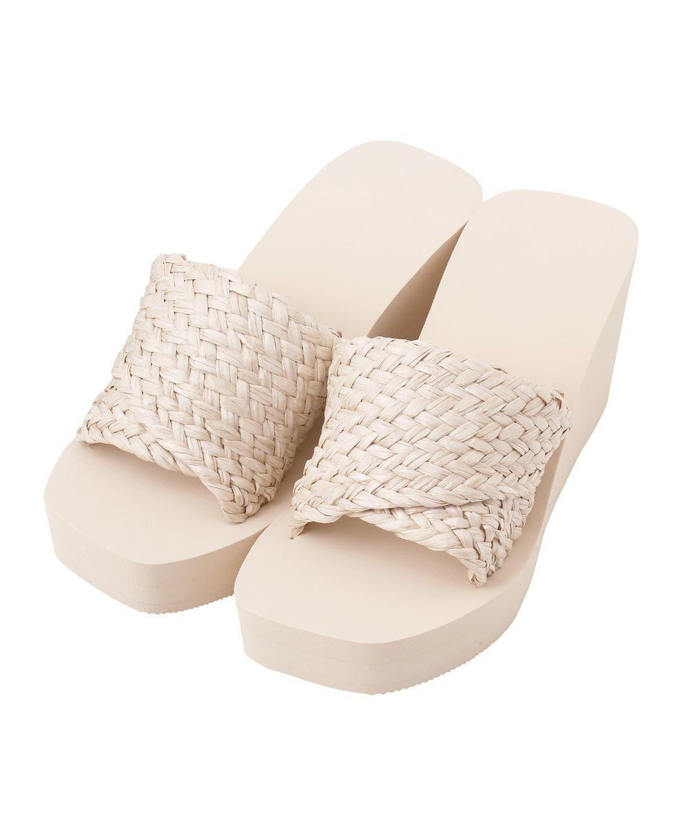 【三愛水着楽園/San-ai Resort】の【SALE】スクエア編み込みビーチサンダル【San-ai Resort(サンアイリゾート)】 インテリア・キッズ・メンズ・レディースファッション・服の通販 founy(ファニー) ファッション Fashion レディースファッション Fashion for Women クッション Cushion, Throw Pillow サンダル Sandals, Summer Shoes スクエア Square, Square Shape トレンド Trend, Trending Now ビーチ Beach, Seaside メッシュ Mesh, Net Fabric 厚底 Platform Shoes 夏 Summer S/S・春夏 SS, Spring/Summer, Warm Season A/W・秋冬 Autumn/Winter 軽量 Lightweight, Ultra Light ベージュ|ID: prp329100004612042 ipo3291000000034876144