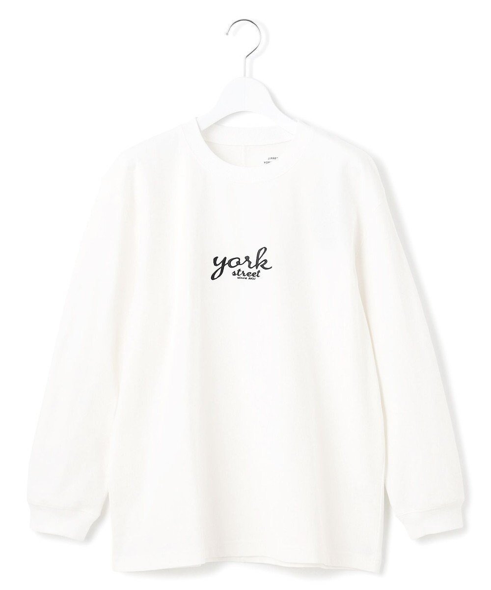 【ジェイプレスヨークストリート/J.PRESS YORK STREET】の【WOMEN】ベーシック ロングスリーブ Tシャツ インテリア・キッズ・メンズ・レディースファッション・服の通販 founy(ファニー) 　ファッション　Fashion　レディースファッション　Fashion for Women　トップス・カットソー　Cut & Sew Tops　シャツ・ブラウス・オフィスカジュアル　Elegant Blouses & Button-Ups　ロングTシャツ・Tシャツ　Longline T-Shirts & Tees　カットソー・ベーシックTシャツ　Cut-and-Sewn Tops / Stretch Tees & Basics　アメリカン　American Style　カットソー　Cut and Sewn Top　スリーブ　Sleeve, Long Sleeve / Short Sleeve　フロント　Front, Front Design　ベーシック　Basic, Essential　ロング　Long, Long-Length　夏　Summer　春　Spring　S/S・春夏　SS, Spring/Summer, Warm Season　ホワイト系|ID: prp329100004612118 ipo3291000000033553210