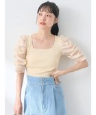 【アースミュージックアンドエコロジー/earth music&ecology】のドッキング肩シアーニットプルオーバー 人気、トレンドファッション・服の通販 founy(ファニー) ファッション Fashion レディースファッション Fashion for Women トップス・カットソー Cut & Sew Tops ニット Knit Tops & Sweaters カジュアルプルオーバー・ニットトップス Pullovers & Knit Tops / Casual Pullovers おすすめ Recommended / Our Picks インナー Innerwear コンパクト Compact, Small Size シャーリング Shirring, Ruched スクエア Square, Square Shape スリーブ Sleeve, Long Sleeve / Short Sleeve セーター Sweater, Knitwear ドッキング Docking, Mixed Material フォルム Silhouette, Form ポケット Pocket, Pocket Detail リボン Ribbon, Bow A/W・秋冬 Autumn/Winter thumbnail Ivory|ID: prp329100004612220 ipo3291000000033009350