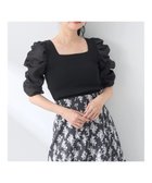 【アースミュージックアンドエコロジー/earth music&ecology】のドッキング肩シアーニットプルオーバー 人気、トレンドファッション・服の通販 founy(ファニー) ファッション Fashion レディースファッション Fashion for Women トップス・カットソー Cut & Sew Tops ニット Knit Tops & Sweaters カジュアルプルオーバー・ニットトップス Pullovers & Knit Tops / Casual Pullovers おすすめ Recommended / Our Picks インナー Innerwear コンパクト Compact, Small Size シャーリング Shirring, Ruched スクエア Square, Square Shape スリーブ Sleeve, Long Sleeve / Short Sleeve セーター Sweater, Knitwear ドッキング Docking, Mixed Material フォルム Silhouette, Form ポケット Pocket, Pocket Detail リボン Ribbon, Bow A/W・秋冬 Autumn/Winter thumbnail Black|ID: prp329100004612220 ipo3291000000033009351