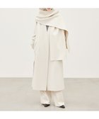【ベイジ,/BEIGE,】の【Oggi 2月号掲載】GRASSE / ストール付きリバーロングコート Ecru|ID: prp329100004612274 ipo3291000000033682496
