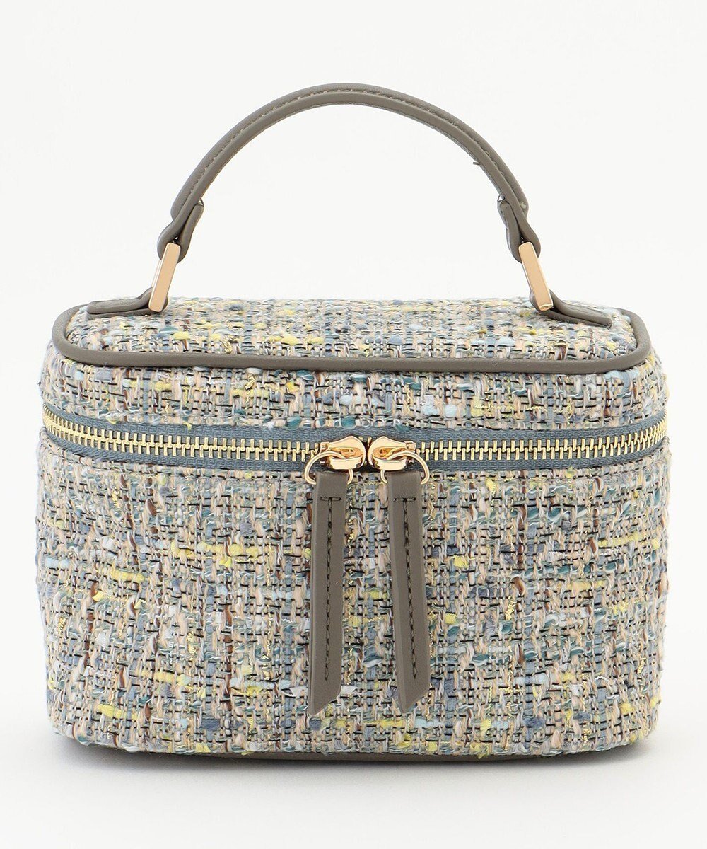 【自由区/JIYU-KU】のラメノットファンシーツイードヴァニティ バッグ インテリア・キッズ・メンズ・レディースファッション・服の通販 founy(ファニー) 　ファッション　Fashion　レディースファッション　Fashion for Women　バッグ　Bags　オレンジ　Orange　コンパクト　Compact, Small Size　ショルダー　Shoulder, Shoulder Strap　財布　Wallet, Purse　ツイード　Twill, Twill Weave　バランス　Balance, Style Balance　フォルム　Silhouette, Form　フラワー　Flower, Floral　ミックス　Mix, Mixed Style　ワンポイント　One Point, Statement Accent　ブルーグレー系|ID: prp329100004612275 ipo3291000000033660220