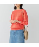 【23区/NIJYUSANKU】の【洗える】ラスターコットンポリエステル ニット 人気、トレンドファッション・服の通販 founy(ファニー) ファッション Fashion レディースファッション Fashion for Women トップス・カットソー Cut & Sew Tops ニット Knit Tops & Sweaters オレンジ Orange 春 Spring 洗える Machine Washable 軽量 Lightweight, Ultra Light シャドー Shadow, Subtle Pattern ストレッチ Stretch, Stretchy Fabric セーター Sweater, Knitwear バランス Balance, Style Balance ベーシック Basic, Essential ボーダー Border, Stripe S/S・春夏 SS, Spring/Summer, Warm Season 夏 Summer 2023春夏・S/S Spring/Summer 2023 SS23 2023年 2023 thumbnail オレンジ系|ID: prp329100004612298 ipo3291000000033010955