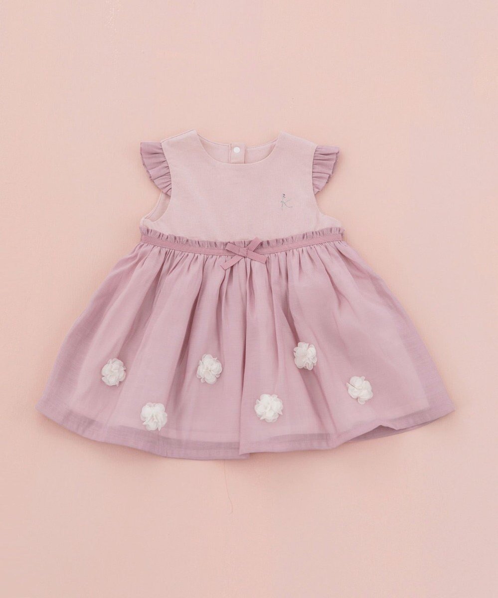 【組曲 / KIDS/KUMIKYOKU】の【80~100㎝】ベビーフラワー ドレス インテリア・キッズ・メンズ・レディースファッション・服の通販 founy(ファニー) ファッション Fashion キッズファッション Fashion for Kids ワンピース Dresses セレモニー Ceremony ドレス Dress, One-Piece フラワー Flower, Floral ベビー Baby, Babywear モチーフ Motif, Design Theme ラベンダー Lavender エレガント 上品 Elegant A/W・秋冬 Autumn/Winter ピンク系|ID: prp329100004613387 ipo3291000000034209930