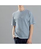 【ジョゼフ オム/JOSEPH HOMME / MEN】のドライコットンリンクス 半袖ニット サックスブルー系|ID: prp329100004613395 ipo3291000000034536083