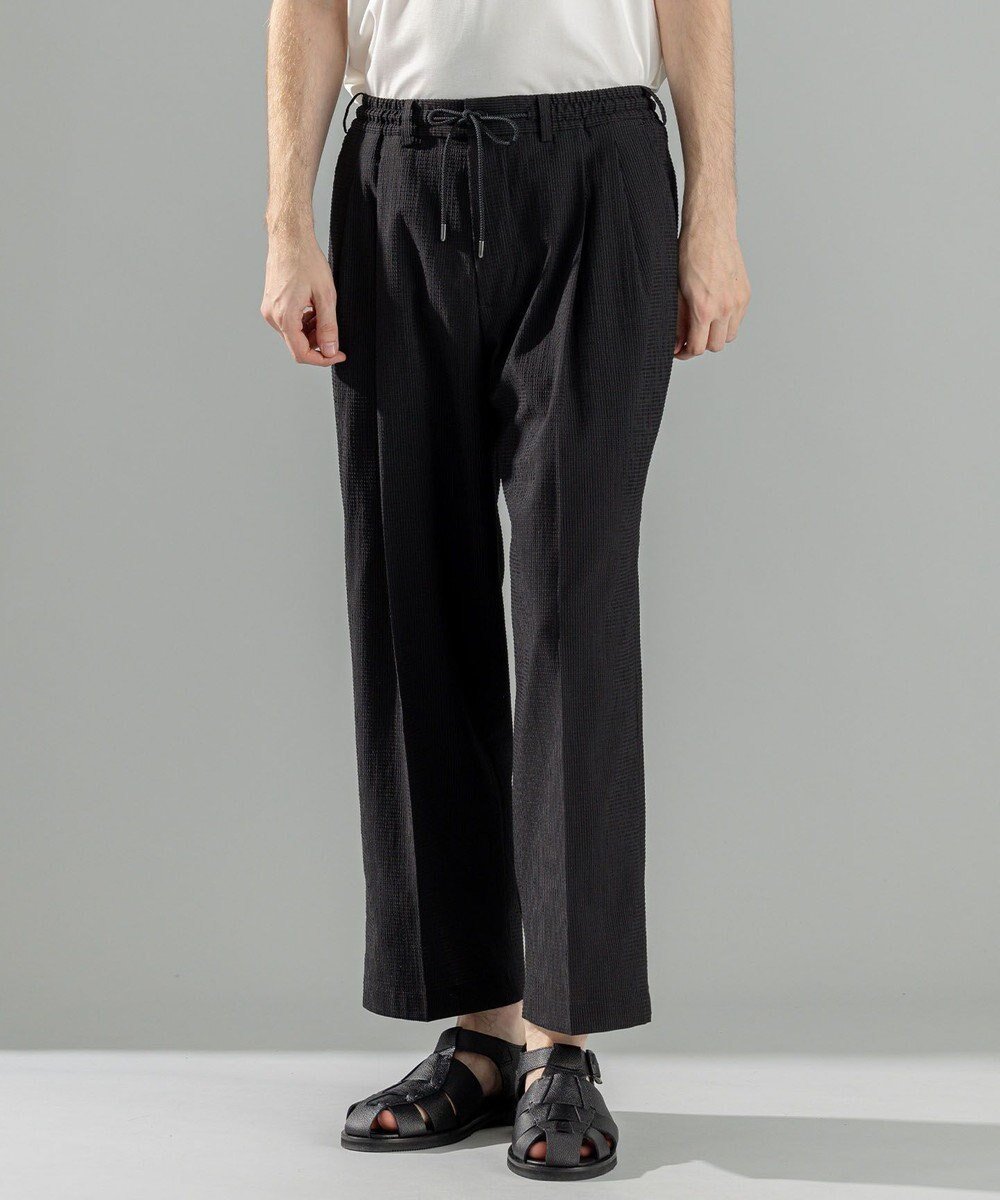【ジョゼフ オム/JOSEPH HOMME / MEN】の新素材【洗える/速乾性/通気性/ストレッチ】トリコサッカーストレッチ ドロスト付ワイドパンツ / BAILEY CONVERTIBLE 人気、トレンドファッション・服の通販 founy(ファニー) 　ファッション　Fashion　メンズファッション　Fashion for Men　ボトムス　Bottoms　春　Spring　洗える　Machine Washable　サッカー　Seersucker, Summer Fabric　ストレッチ　Stretch, Stretchy Fabric　ドローコード　Drawcord, Drawstring Cord　ポケット　Pocket, Pocket Detail　ループ　Loop, Loop Knit　ワイド　Wide, Wide Fit　S/S・春夏　SS, Spring/Summer, Warm Season　夏　Summer　 other-1|ID: prp329100004613406 ipo3291000000033022592