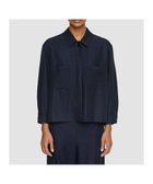 【ジョゼフ/JOSEPH】のソフトコットンシルク シャツブルゾン Navy|ID: prp329100004613420 ipo3291000000033686265