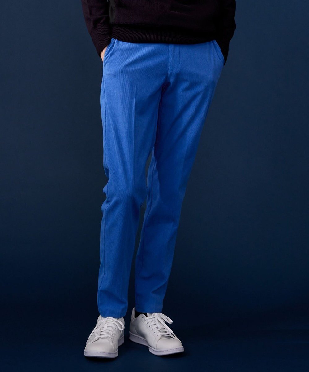 【23区 ゴルフ/23区GOLF / MEN】の【MEN】コーデュロイ カラー パンツ インテリア・キッズ・メンズ・レディースファッション・服の通販 founy(ファニー) 　ファッション　Fashion　メンズファッション　Fashion for Men　ボトムス　Bottoms　ゴルフ　Golf　おすすめ　Recommended / Our Picks　コーデュロイ　Corduroy, Cord Fabric　ストレッチ　Stretch, Stretchy Fabric　A/W・秋冬　Autumn/Winter　サックスブルー系|ID: prp329100004613479 ipo3291000000033440111