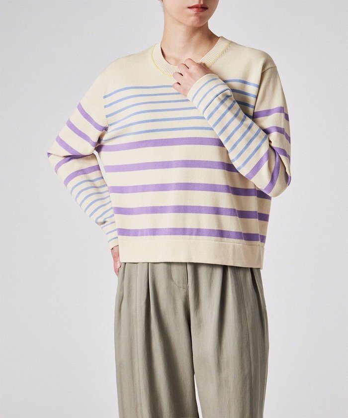【ポール スミス/Paul Smith】の【洗える】コントラスト ボーダー ニット インテリア・キッズ・メンズ・レディースファッション・服の通販 founy(ファニー) https://founy.com/ ファッション Fashion レディースファッション Fashion for Women トップス・カットソー Cut & Sew Tops ニット Knit Tops & Sweaters おすすめ Recommended / Our Picks アクセサリー Fashion Accessories セーター Sweater, Knitwear デニム Denim, Jeans Material フェミニン Feminine, Girly ボーダー Border, Stripe 夏 Summer S/S・春夏 SS, Spring/Summer, Warm Season 洗える Machine Washable A/W・秋冬 Autumn/Winter |ID: prp329100004613489 ipo3291000000033301206