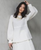【23区/NIJYUSANKU】の【洗える】エクラジャカード ペプラム ブラウス 人気、トレンドファッション・服の通販 founy(ファニー) ファッション Fashion レディースファッション Fashion for Women トップス・カットソー Cut & Sew Tops シャツ・ブラウス・オフィスカジュアル Elegant Blouses & Button-Ups エレガント 上品 Elegant 春 Spring 洗える Machine Washable コクーン Cocoon, Cocoon Silhouette 軽量 Lightweight, Ultra Light バランス Balance, Style Balance フォルム Silhouette, Form ブライト Bright, Shiny ペプラム Peplum, Flared Hem S/S・春夏 SS, Spring/Summer, Warm Season 夏 Summer thumbnail アイボリー系|ID: prp329100004613492 ipo3291000000033024679