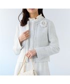 【組曲/KUMIKYOKU】の【KUMIKYOKU NAVY】ラメループモールツイード ジャケット 人気、トレンドファッション・服の通販 founy(ファニー) ファッション Fashion レディースファッション Fashion for Women アウター Coat / Outerwear Collection レディースジャケット・軽アウター Jackets ノーカラージャケット / シンプル上品コーデ Collarless Jackets コレクション Collection, Seasonal Line ジャケット Jacket, Outerwear スリット Slit, Slit Detail ツイード Twill, Twill Weave 定番 Standard, Basic Item フォルム Silhouette, Form フォーマル Formal, Dressy フリンジ Fringe, Tassel リボン Ribbon, Bow ループ Loop, Loop Knit A/W・秋冬 Autumn/Winter 2022年 2022 S/S・春夏 SS, Spring/Summer, Warm Season 2022-2023秋冬・A/W Autumn/Winter 2022–23 AW22–23 夏 Summer エレガント 上品 Elegant thumbnail ライトグレー系|ID: prp329100004613514 ipo3291000000033025260