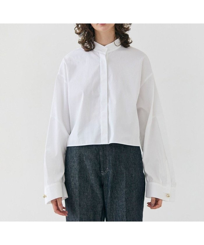 【ベイジ,/BEIGE,】の【洗える】MAGNOLIA / ゴールド釦コットンショート丈ブラウス インテリア・キッズ・メンズ・レディースファッション・服の通販 founy(ファニー) https://founy.com/ ファッション Fashion レディースファッション Fashion for Women トップス・カットソー Cut & Sew Tops シャツ・ブラウス・オフィスカジュアル Elegant Blouses & Button-Ups おすすめ Recommended / Our Picks カーゴパンツ Cargo Pants, Utility Pants ショート Short, Short Length デニム Denim, Jeans Material トレンド Trend, Trending Now バランス Balance, Style Balance ボトム Bottoms, Lower Wear ロング Long, Long-Length ワイド Wide, Wide Fit 夏 Summer 春 Spring S/S・春夏 SS, Spring/Summer, Warm Season 洗える Machine Washable ビジネス 仕事 通勤 Business / Work / Commuting |ID: prp329100004613519 ipo3291000000033569954