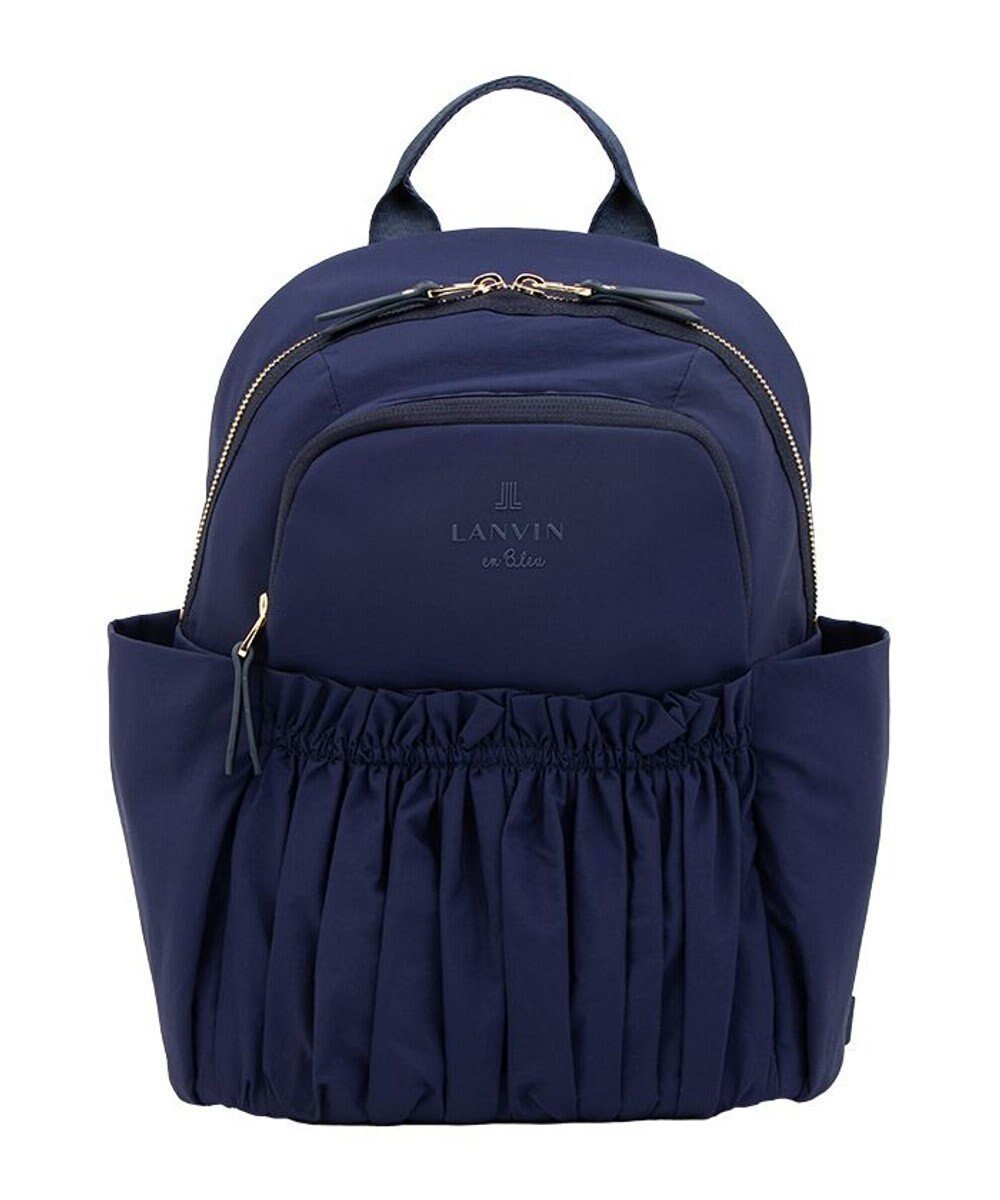 【ランバン オン ブルー/LANVIN en Bleu】のグラシリィ バックパック インテリア・キッズ・メンズ・レディースファッション・服の通販 founy(ファニー) 　ファッション　Fashion　レディースファッション　Fashion for Women　バッグ　Bags　ウォッシュ　Washed Finish　ギャザー　Gathered, Ruffled　パール　Pearl, Pearl Accent　ポケット　Pocket, Pocket Detail　リュック　Backpack, Rucksack　再入荷　Restock / Back in Stock　軽量　Lightweight, Ultra Light　ネイビー|ID: prp329100004613530 ipo3291000000033025788