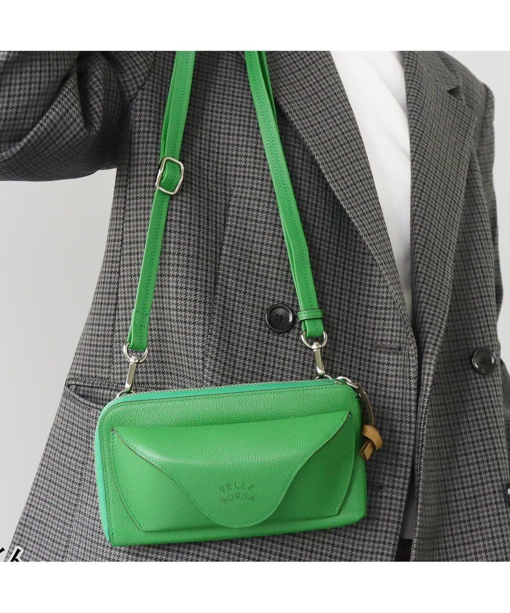 【ペレボルサ/PELLE BORSA】のお財布ポシェット Very Goods ベリーグッズ 7205 インテリア・キッズ・メンズ・レディースファッション・服の通販 founy(ファニー) 　ファッション　Fashion　レディースファッション　Fashion for Women　ミニ財布・二つ折り財布　Wallets & Card Cases　グラス　Glass, Eyewear　サングラス　Sunglasses, Shades　ショルダー　Shoulder, Shoulder Strap　財布　Wallet, Purse　フレーム　Frame, Outline　ポケット　Pocket, Pocket Detail　ポシェット　Pochette, Mini Bag　メガネ　Glasses, Eyewear　おすすめ　Recommended / Our Picks　エレガント 上品　Elegant　グリーン|ID: prp329100004613545 ipo3291000000033026184
