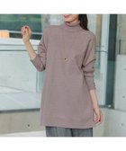 【ティアクラッセ/Tiaclasse】の【選べる2type】ボタンニットチュニック タートル:グレージュ|ID: prp329100004613613 ipo3291000000033027778