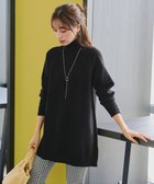 【ティアクラッセ/Tiaclasse】の【選べる2type】ボタンニットチュニック タートル:ブラック|ID: prp329100004613613 ipo3291000000033027787