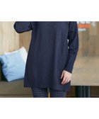 【ティアクラッセ/Tiaclasse】の【安田美沙子さん着用・選べる2type・新色追加】ボタンニットチュニック モックネック:ネイビー|ID: prp329100004613613 ipo3291000000035571785