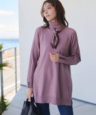 【ティアクラッセ/Tiaclasse】の【安田美沙子さん着用・選べる2type・新色追加】ボタンニットチュニック タートル:ラベンダー|ID: prp329100004613613 ipo3291000000035571790