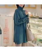 【ティアクラッセ/Tiaclasse】の【安田美沙子さん着用・選べる2type・新色追加】ボタンニットチュニック タートル:ターコイズ|ID: prp329100004613613 ipo3291000000035571791