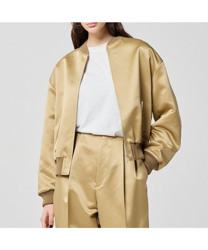 【アンクレイヴ/uncrave】のラスターサテン ブルゾン(uncrave WHITE) インテリア・キッズ・メンズ・レディースファッション・服の通販 founy(ファニー) https://founy.com/ ファッション Fashion レディースファッション Fashion for Women アウター Coat / Outerwear Collection レディースジャケット・軽アウター Jackets ブルゾンジャケット・スポーティアウター Blouson Jackets オケージョン Occasion Wear コンパクト Compact, Small Size サテン Satin, Glossy Fabric ジャケット Jacket, Outerwear スタンダード Standard, Basic 雑誌 Magazine, Fashion Magazine フォルム Silhouette, Form ブルゾン Blouson, Bomber Jacket モダン Modern, Contemporary A/W・秋冬 Autumn/Winter エレガント 上品 Elegant |ID: prp329100004613678 ipo3291000000033681058