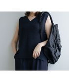 【エニィファム/any FAM】の【洗濯機可】Vネックラメニットベスト 人気、トレンドファッション・服の通販 founy(ファニー) ファッション Fashion レディースファッション Fashion for Women アウター Coat / Outerwear Collection トップス・カットソー Cut & Sew Tops ニット Knit Tops & Sweaters ベスト&ジレ / 重ね着スタイル Vests & Gilets Vネックトップス V-Neck Tops / V-Cut Neckline Shirts シンプル Simple, Minimal デニム Denim, Jeans Material ベスト Vest, Waistcoat 畦 Ribbed Knit A/W・秋冬 Autumn/Winter thumbnail ネイビー×ブラックラメ|ID: prp329100004613679 ipo3291000000033456080