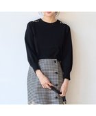 【エニィ スィス/any SiS】の【Oggi1月号掲載】ショルダーパール調 ニット ブラック|ID: prp329100004613729 ipo3291000000033030185