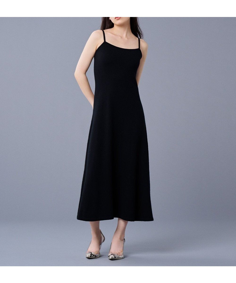 【アンクレイヴ/uncrave】の【手洗い可】ウール ナイロン ニット ワンピース(uncrave STANDARD) インテリア・キッズ・メンズ・レディースファッション・服の通販 founy(ファニー) ファッション Fashion レディースファッション Fashion for Women ワンピース Dresses ニットワンピース Knit Dresses キャミソール Camisole, Spaghetti Strap Top コンパクト Compact, Small Size フレア Flare, Flared ペプラム Peplum, Flared Hem A/W・秋冬 Autumn/Winter おすすめ Recommended / Our Picks ブラック|ID: prp329100004613733 ipo3291000000033681006