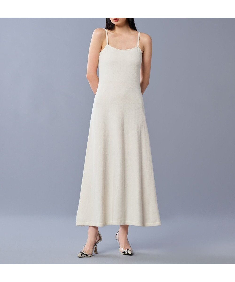 【アンクレイヴ/uncrave】のウール ナイロン ニット ワンピース(uncrave STANDARD) インテリア・キッズ・メンズ・レディースファッション・服の通販 founy(ファニー) 　ファッション　Fashion　レディースファッション　Fashion for Women　ワンピース　Dresses　ニットワンピース　Knit Dresses　キャミソール　Camisole, Spaghetti Strap Top　コンパクト　Compact, Small Size　フレア　Flare, Flared　ペプラム　Peplum, Flared Hem　A/W・秋冬　Autumn/Winter　おすすめ　Recommended / Our Picks　エクリュ|ID: prp329100004613733 ipo3291000000036294943