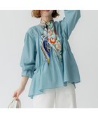 【23区/NIJYUSANKU】の【洗える】シアーコットンシルク シャーリング デザイン ブラウス セージ系|ID: prp329100004613775 ipo3291000000033030981