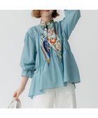 【23区/NIJYUSANKU】の【洗える】シアーコットンシルク シャーリング デザイン ブラウス セージ系|ID: prp329100004613775 ipo3291000000033528284