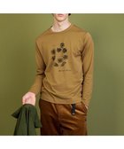 【ジョセフ アブード マウンテン/JOSEPH ABBOUD MOUNTAIN】の【テーム・ヤルビー コラボ・サスティナブル】ビオグレース天竺 Tシャツ 人気、トレンドファッション・服の通販 founy(ファニー) ファッション Fashion レディースファッション Fashion for Women トップス・カットソー Cut & Sew Tops シャツ・ブラウス・オフィスカジュアル Elegant Blouses & Button-Ups ロングTシャツ・Tシャツ Longline T-Shirts & Tees カットソー・ベーシックTシャツ Cut-and-Sewn Tops / Stretch Tees & Basics カットソー Cut and Sewn Top コラボ Collaboration, Collab プリント Print, Printed Pattern モチーフ Motif, Design Theme A/W・秋冬 Autumn/Winter S/S・春夏 SS, Spring/Summer, Warm Season 夏 Summer thumbnail キャメル系|ID: prp329100004613789 ipo3291000000033111433