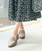 【エニィ スィス/any SiS】の【23.0cm~24.5cm】フェイクファーメタル モカシン グレージュ|ID: prp329100004613912 ipo3291000000034298368