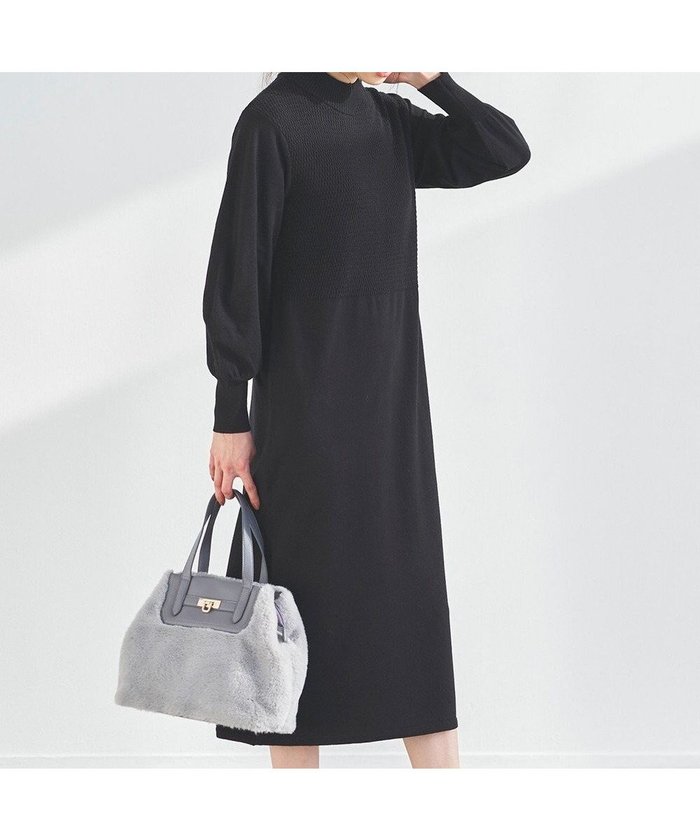 【エニィ スィス/any SiS】の【洗える】バスケット編み切替えニット ワンピース インテリア・キッズ・メンズ・レディースファッション・服の通販 founy(ファニー) https://founy.com/ ファッション Fashion レディースファッション Fashion for Women ワンピース Dresses ニットワンピース Knit Dresses シンプル Simple, Minimal ストレート Straight, Straight Cut バスケット Basket, Basket Bag 洗える Machine Washable A/W・秋冬 Autumn/Winter |ID: prp329100004613934 ipo3291000000034338001