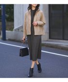 【エニィ スィス/any SiS】の【洗える】バスケット編み切替えニット ワンピース チャコール|ID: prp329100004613934 ipo3291000000034338006