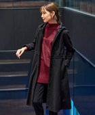 【ティアクラッセ/Tiaclasse】のウール調フレアフードコート ブラック|ID: prp329100004613937 ipo3291000000034189029